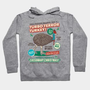 Cassowary Christmas Turbo Terror Turkey Hoodie